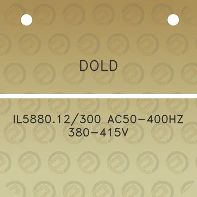 dold-il588012300-ac50-400hz-380-415v