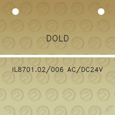 dold-il870102006-acdc24v