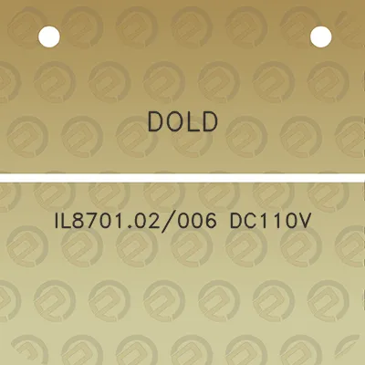 dold-il870102006-dc110v