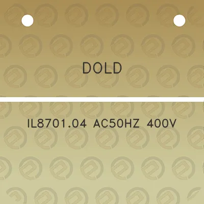 dold-il870104-ac50hz-400v