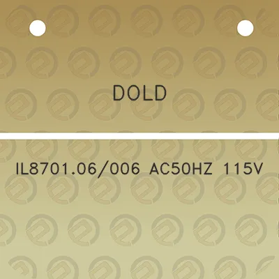 dold-il870106006-ac50hz-115v