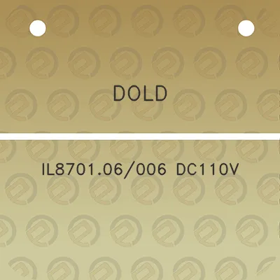 dold-il870106006-dc110v