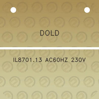 dold-il870113-ac60hz-230v