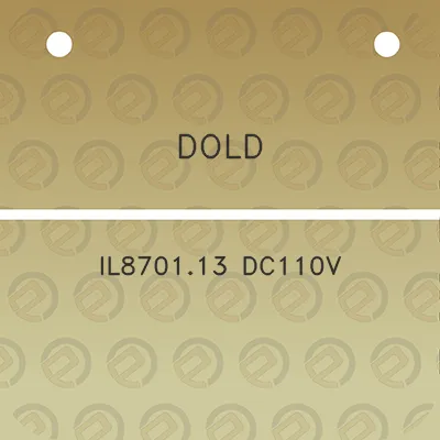 dold-il870113-dc110v