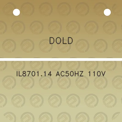 dold-il870114-ac50hz-110v