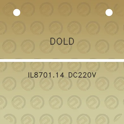 dold-il870114-dc220v