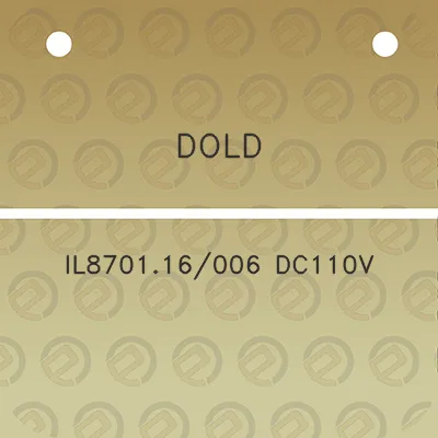 dold-il870116006-dc110v