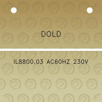 dold-il880003-ac60hz-230v