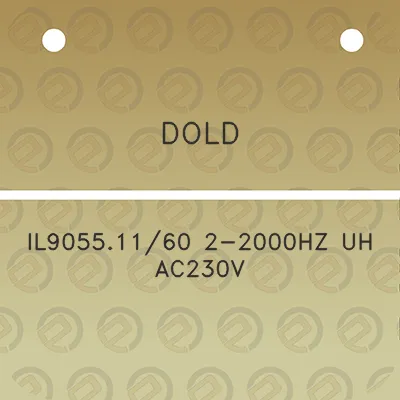 dold-il90551160-2-2000hz-uh-ac230v