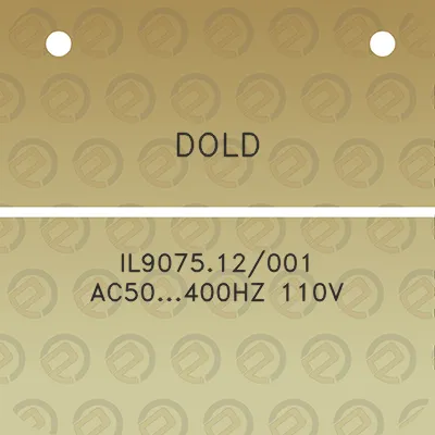 dold-il907512001-ac50400hz-110v