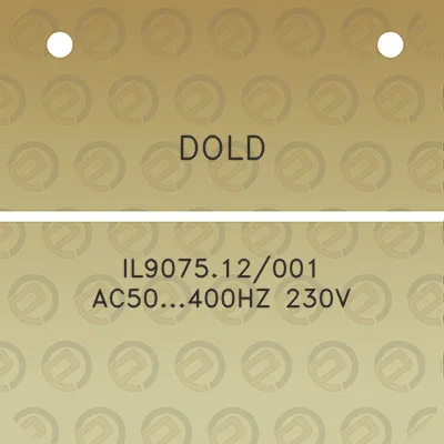 dold-il907512001-ac50400hz-230v