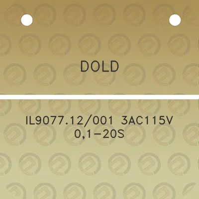 dold-il907712001-3ac115v-01-20s