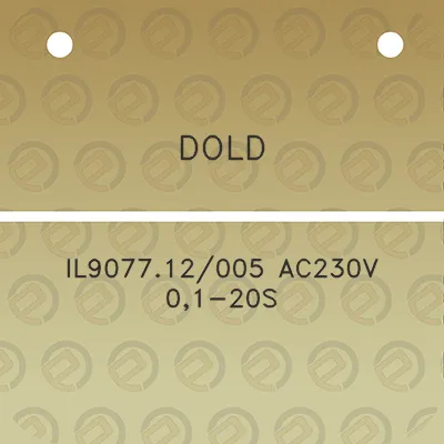 dold-il907712005-ac230v-01-20s