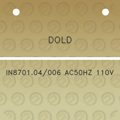 dold-in870104006-ac50hz-110v