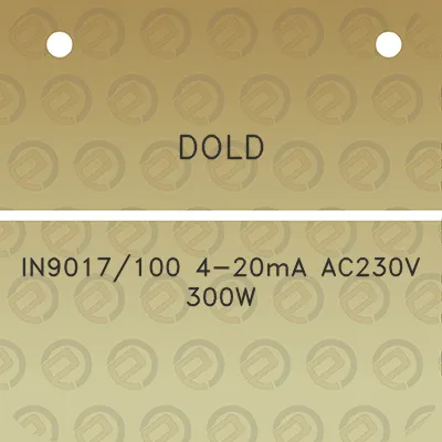 dold-in9017100-4-20ma-ac230v-300w