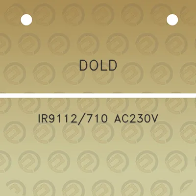 dold-ir9112710-ac230v