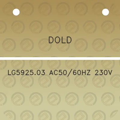 dold-lg592503-ac5060hz-230v