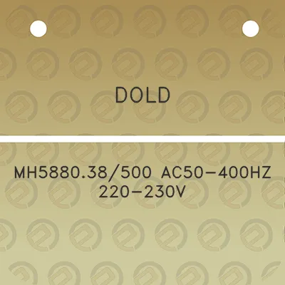 dold-mh588038500-ac50-400hz-220-230v