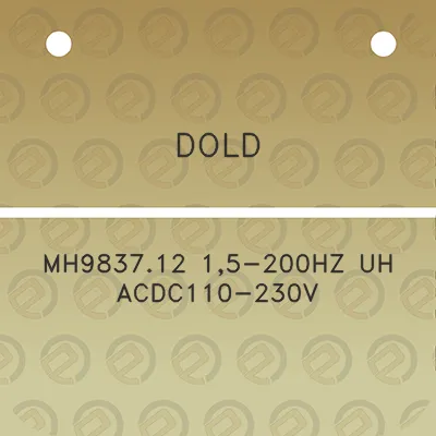 dold-mh983712-15-200hz-uh-acdc110-230v