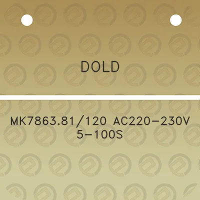 dold-mk786381120-ac220-230v-5-100s