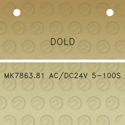 dold-mk786381-acdc24v-5-100s