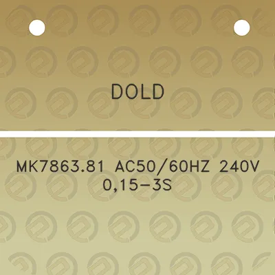 dold-mk786381-ac5060hz-240v-015-3s