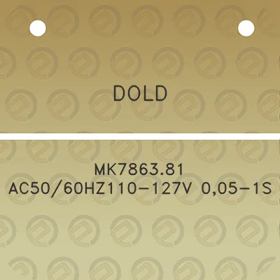 dold-mk786381-ac5060hz110-127v-005-1s