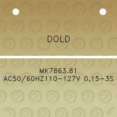 dold-mk786381-ac5060hz110-127v-015-3s