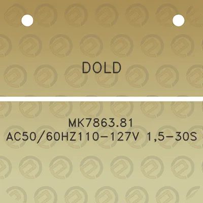 dold-mk786381-ac5060hz110-127v-15-30s