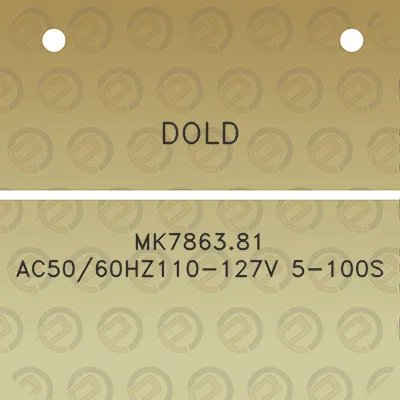 dold-mk786381-ac5060hz110-127v-5-100s