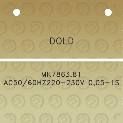 dold-mk786381-ac5060hz220-230v-005-1s