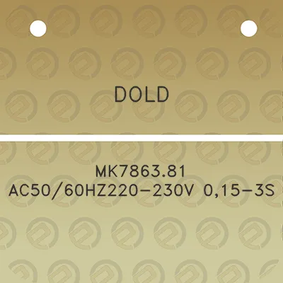 dold-mk786381-ac5060hz220-230v-015-3s