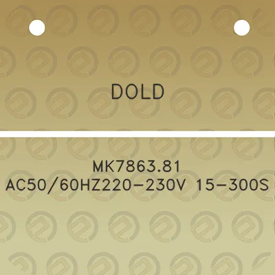 dold-mk786381-ac5060hz220-230v-15-300s