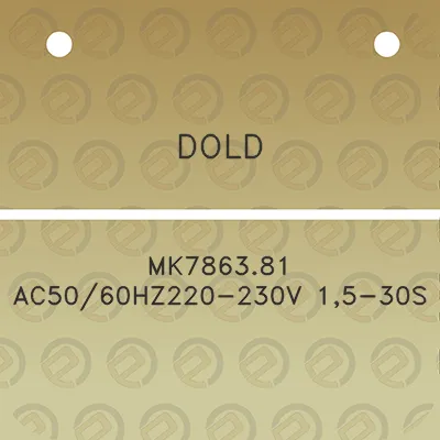 dold-mk786381-ac5060hz220-230v-15-30s