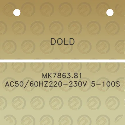 dold-mk786381-ac5060hz220-230v-5-100s