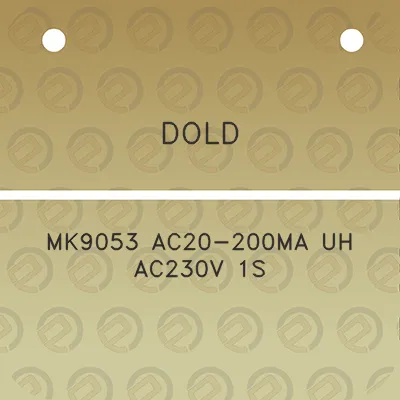 dold-mk9053-ac20-200ma-uh-ac230v-1s