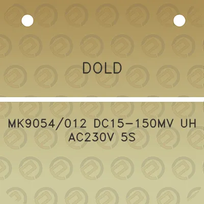 dold-mk9054012-dc15-150mv-uh-ac230v-5s