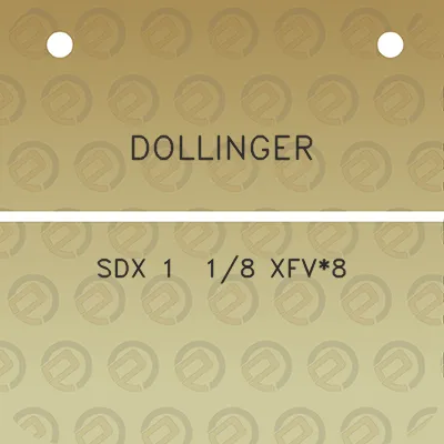 dollinger-sdx-1-18-xfv8