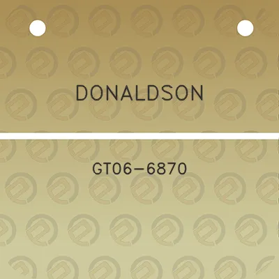 donaldson-gt06-6870