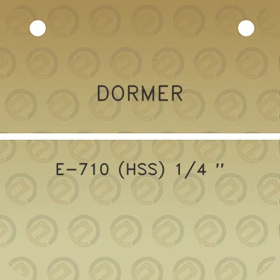 dormer-e-710-hss-14