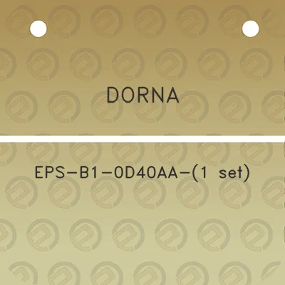 dorna-eps-b1-0d40aa-1-set