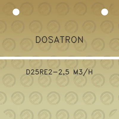 dosatron-d25re2-25-m3h