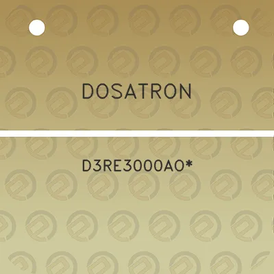 dosatron-d3re3000ao