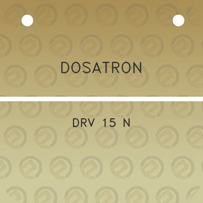 dosatron-drv-15-n