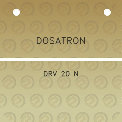 dosatron-drv-20-n