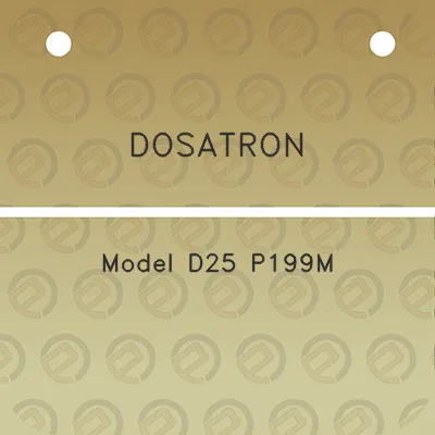 dosatron-model-d25-p199m