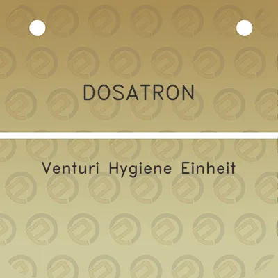 dosatron-venturi-hygiene-einheit