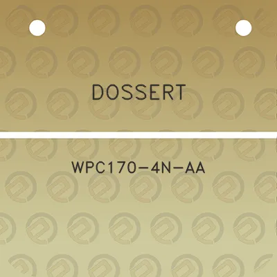 dossert-wpc170-4n-aa