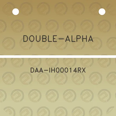 double-alpha-daa-ih00014rx