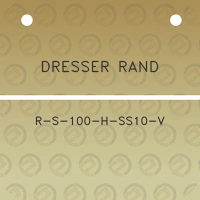 dresser-rand-r-s-100-h-ss10-v